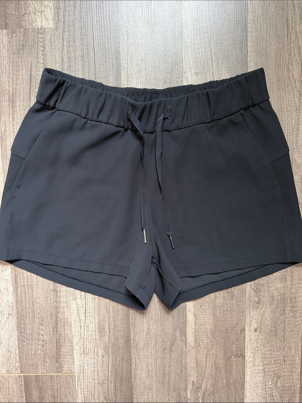 Lululemon Women's Black Drawstring Lounge Shorts Preloved